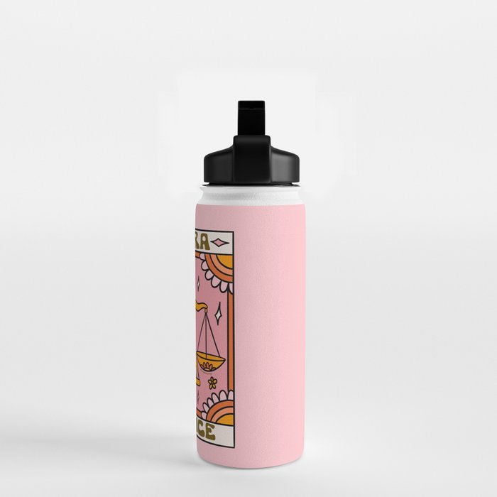 Libra Tarot Card Water Bottle Gallery Image 2