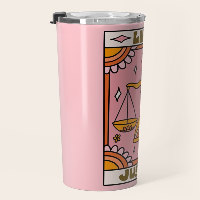 Libra Tarot Card Travel Mug Gallery Image 3