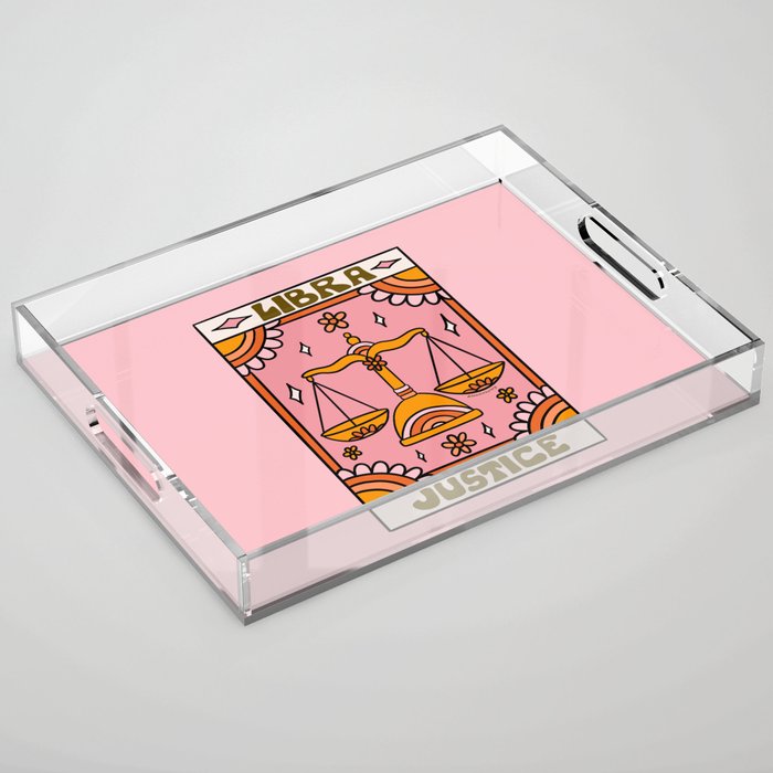 Libra Tarot Card Acrylic Tray Gallery Image 1