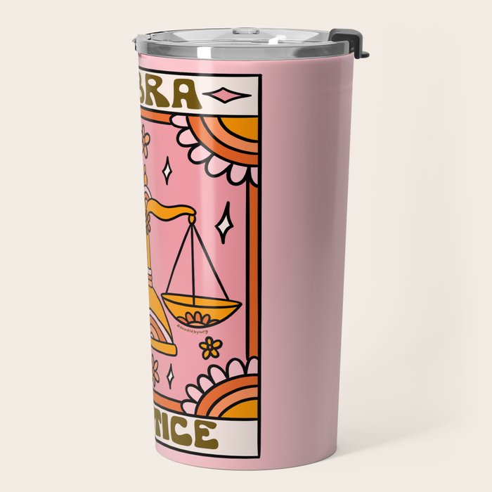 Libra Tarot Card Travel Mug Gallery Image 2