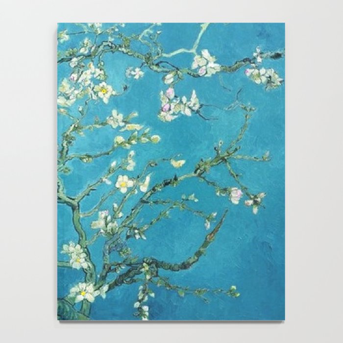 Vincent van Gogh Blossoming Almond Tree (Almond Blossoms) Light Blue Notebook Gallery Image 4