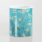 Vincent van Gogh Blossoming Almond Tree (Almond Blossoms) Light Blue Coffee Mug Gallery Image 4