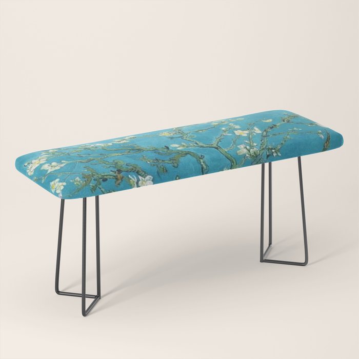 Vincent van Gogh Blossoming Almond Tree (Almond Blossoms) Light Blue Bench Gallery Image 1