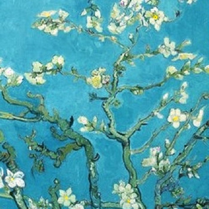 Vincent van Gogh Blossoming Almond Tree (Almond Blossoms) Light Blue Coffee Mug Gallery Image 2