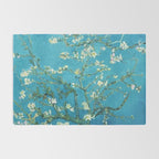 Vincent van Gogh Blossoming Almond Tree (Almond Blossoms) Light Blue Rug Gallery Image 2