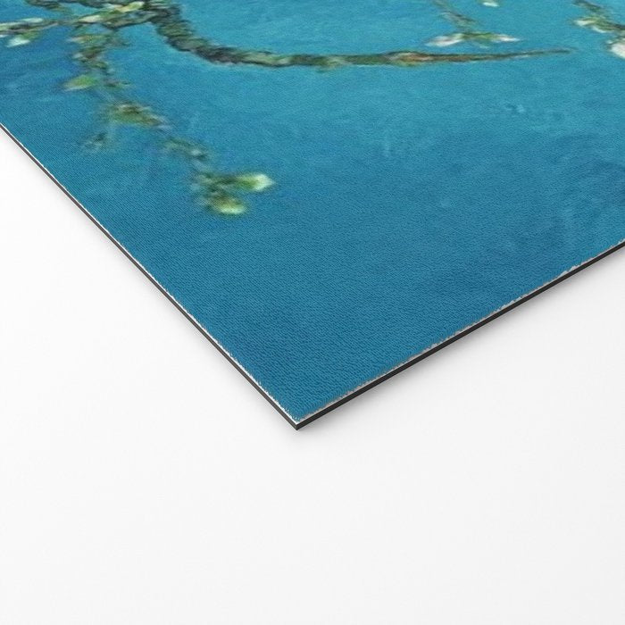 Vincent van Gogh Blossoming Almond Tree (Almond Blossoms) Light Blue Welcome Mat Gallery Image 2