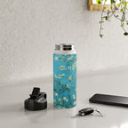 Vincent van Gogh Blossoming Almond Tree (Almond Blossoms) Light Blue Water Bottle Gallery Image 4