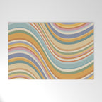 Wavy Stripes VI - Vintage Pastel Welcome Mat Gallery Image 1