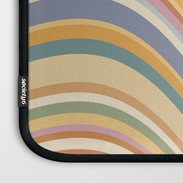 Wavy Stripes VI - Vintage Pastel Laptop Sleeve Gallery Image 3