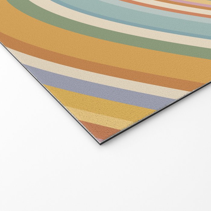 Wavy Stripes VI - Vintage Pastel Welcome Mat Gallery Image 2