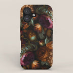 Enchanting Lush Baroque Midnight Flower Garden iPhone Case Gallery Image 1
