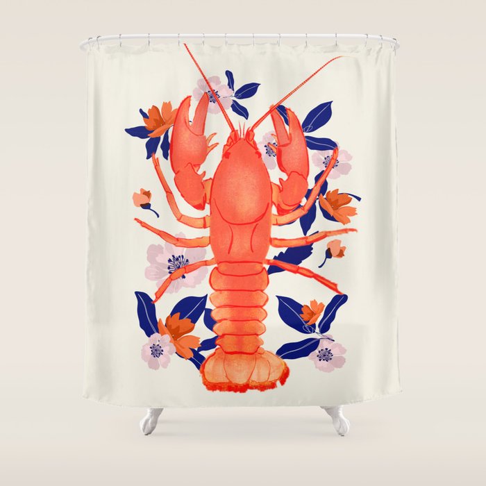 Lobster 4 Shower Curtain Gallery Image 1