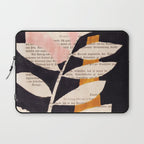 Still life and Illustration: modern branch in mid century style Laptop Sleeve Gallery Image 1