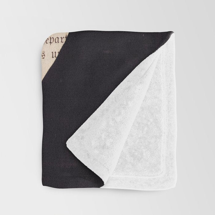 Still life and Illustration: modern branch in mid century style Throw Blanket Gallery Image 3