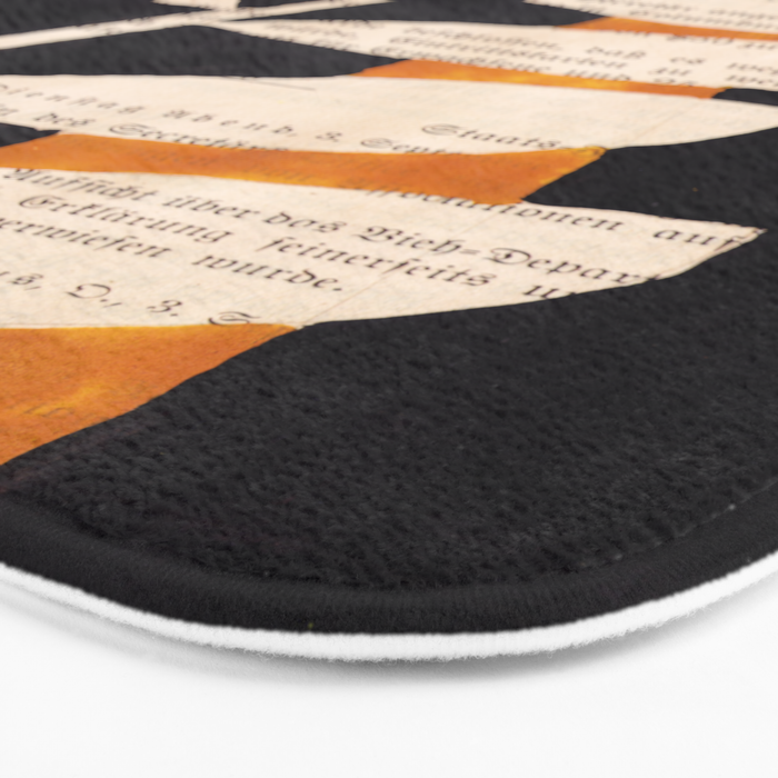 Still life and Illustration: modern branch in mid century style Bath Mat Gallery Image 3