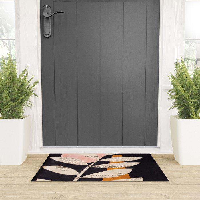 Still life and Illustration: modern branch in mid century style Welcome Mat Gallery Image 3
