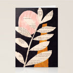Still life and Illustration: modern branch in mid century style Stationery Card Gallery Image 2