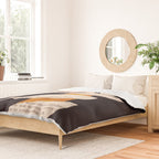Still life and Illustration: modern branch in mid century style Duvet Cover Gallery Image 2