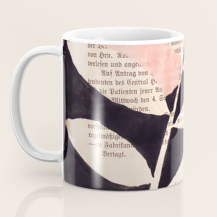 Still life and Illustration: modern branch in mid century style Coffee Mug Gallery Image 3