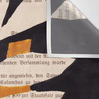 Still life and Illustration: modern branch in mid century style Wall Tapestry Gallery Image 3