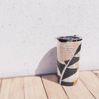Still life and Illustration: modern branch in mid century style Travel Mug Gallery Image 4
