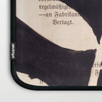 Still life and Illustration: modern branch in mid century style Laptop Sleeve Gallery Image 3