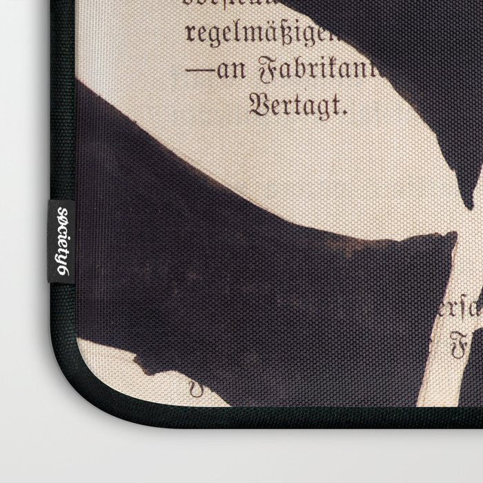 Still life and Illustration: modern branch in mid century style Laptop Sleeve Gallery Image 3