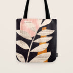 Still life and Illustration: modern branch in mid century style Tote Bag Gallery Image 1