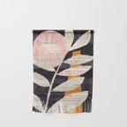 Still life and Illustration: modern branch in mid century style Wall Hanging Gallery Image 1