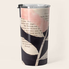 Still life and Illustration: modern branch in mid century style Travel Mug Gallery Image 3