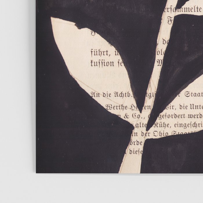 Still life and Illustration: modern branch in mid century style Poster Gallery Image 3