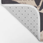 Still life and Illustration: modern branch in mid century style Bath Mat Gallery Image 2