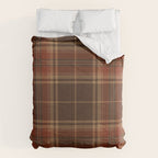 Vintage Brown Tartan Plaid Scottish Pattern Comforter Gallery Image 6