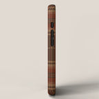 Vintage Brown Tartan Plaid Scottish Pattern iPhone Case Gallery Image 2