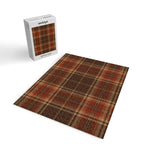 Vintage Brown Tartan Plaid Scottish Pattern Jigsaw Puzzle Gallery Image 2