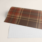 Vintage Brown Tartan Plaid Scottish Pattern Wrapping Paper Gallery Image 2