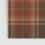 Vintage Brown Tartan Plaid Scottish Pattern Poster Gallery Image 3