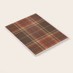 Vintage Brown Tartan Plaid Scottish Pattern Notebook Gallery Image 3