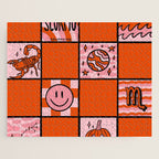 Scorpio Checkered Print Jigsaw Puzzle Gallery Image 1
