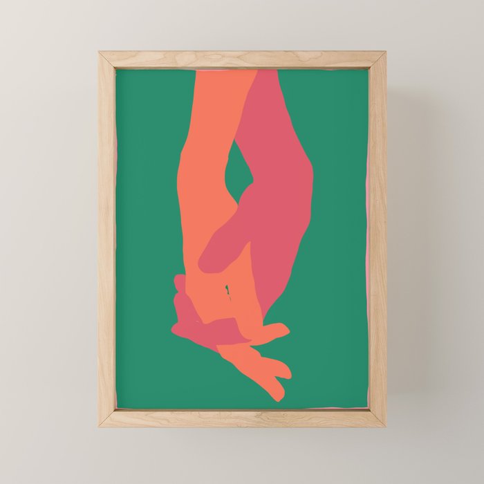 Holding Hands 3 Mini Art Print Gallery Image 1