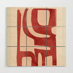 Modern Abstract Shapes 29 Wood Wall Art Gallery Image 1