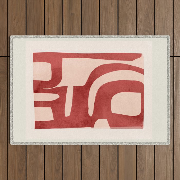 Modern Abstract Shapes 29 Outdoor Rug Gallery Image 1