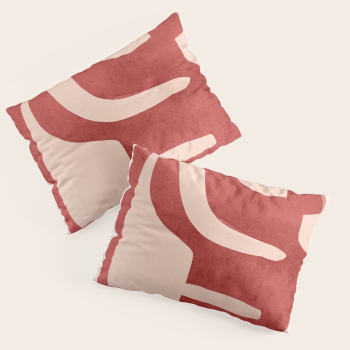 Modern Abstract Shapes 29 Pillow Sham Gallery Image 1