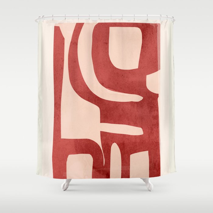 Modern Abstract Shapes 29 Shower Curtain Gallery Image 1