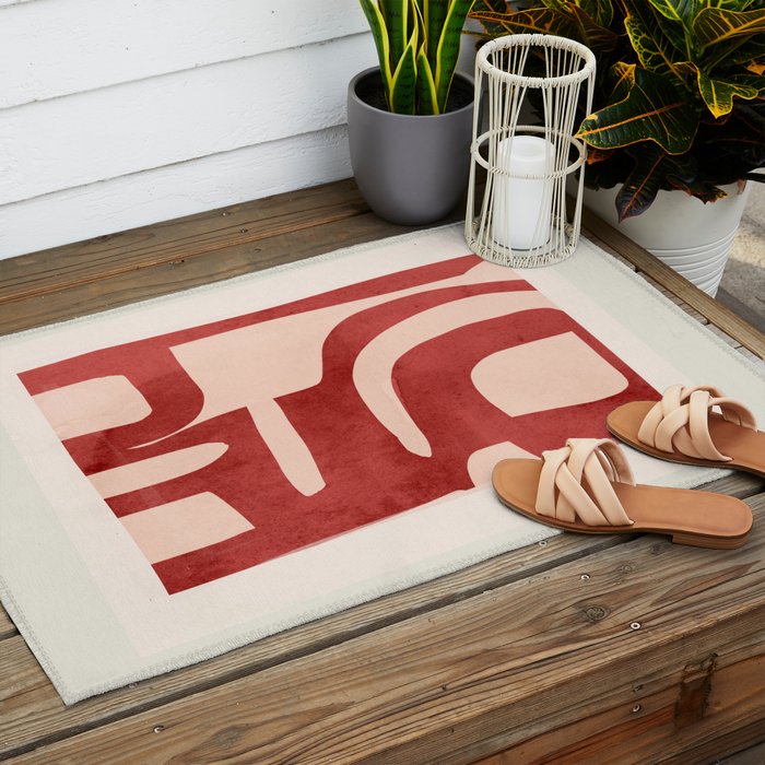 Modern Abstract Shapes 29 Outdoor Rug Gallery Image 2