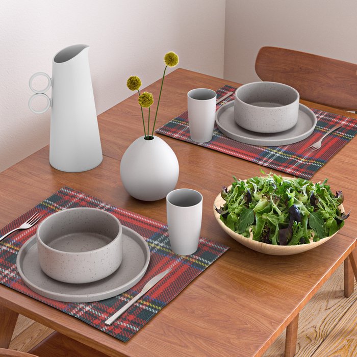Love Tartán (5) - Stewart Royal Placemat Gallery Image 2