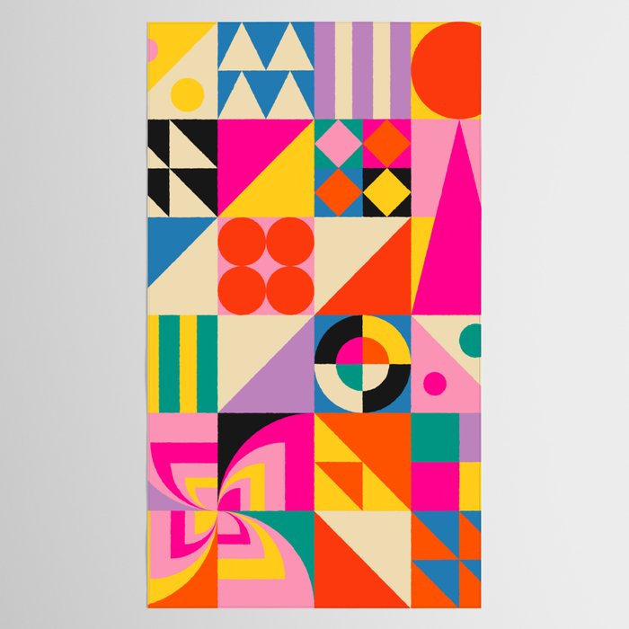 Happy Geometric Combo Tablecloth Gallery Image 2
