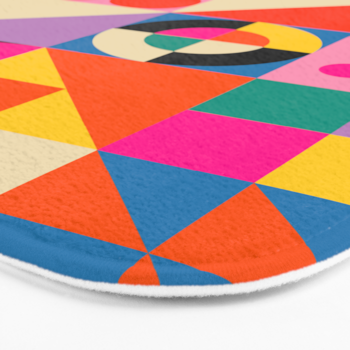 Happy Geometric Combo Bath Mat Gallery Image 3