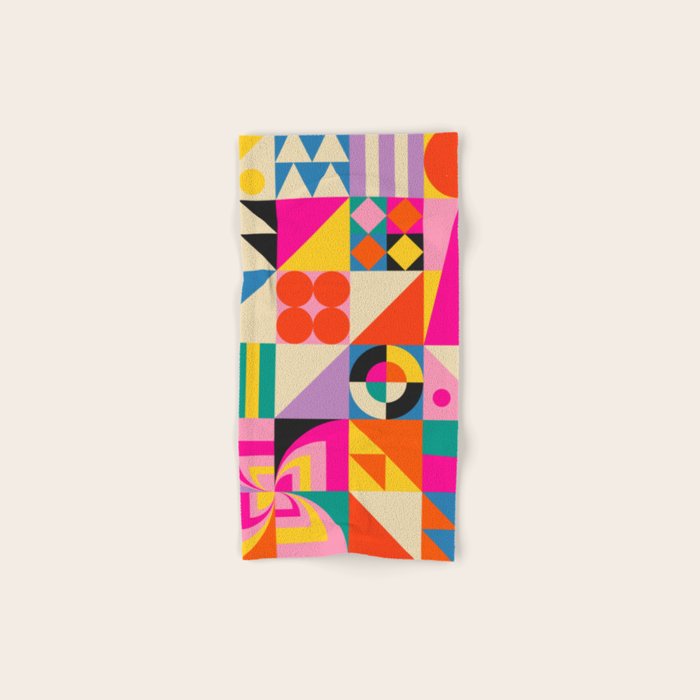 Happy Geometric Combo Bath Towel Gallery Image 1