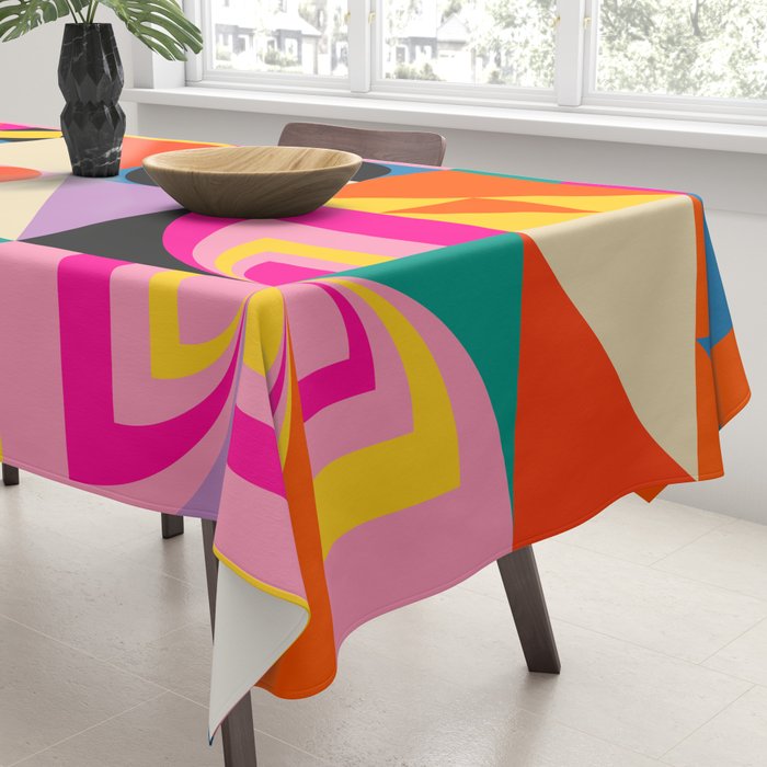 Happy Geometric Combo Tablecloth Gallery Image 3
